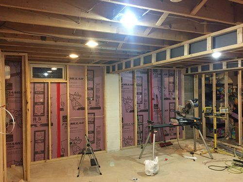Basement project by N&N Construction, Painting and Handyman Services, Inc.